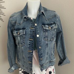 Zara Blue Denim Jean Jacket